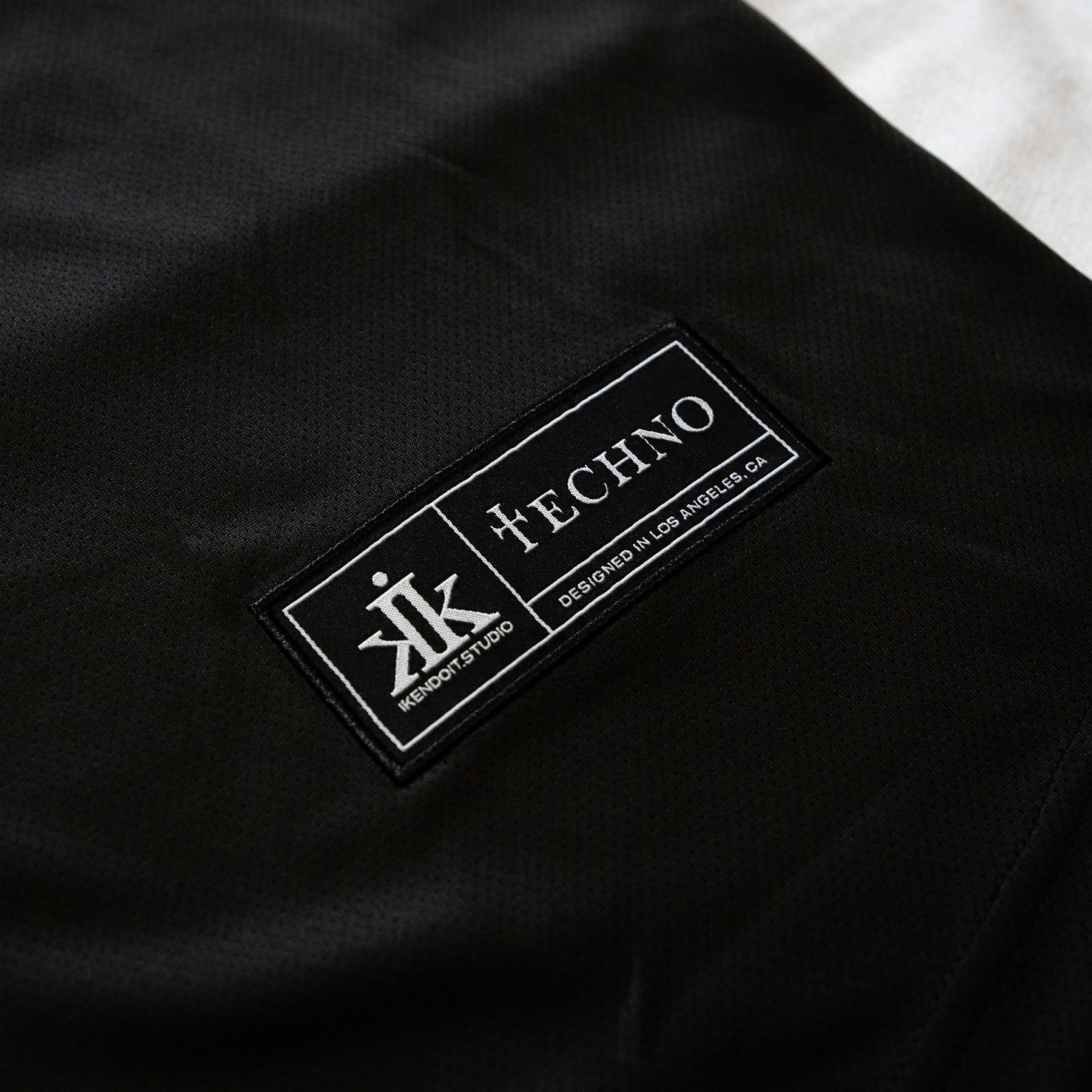 Techno Baseball Jersey / Black