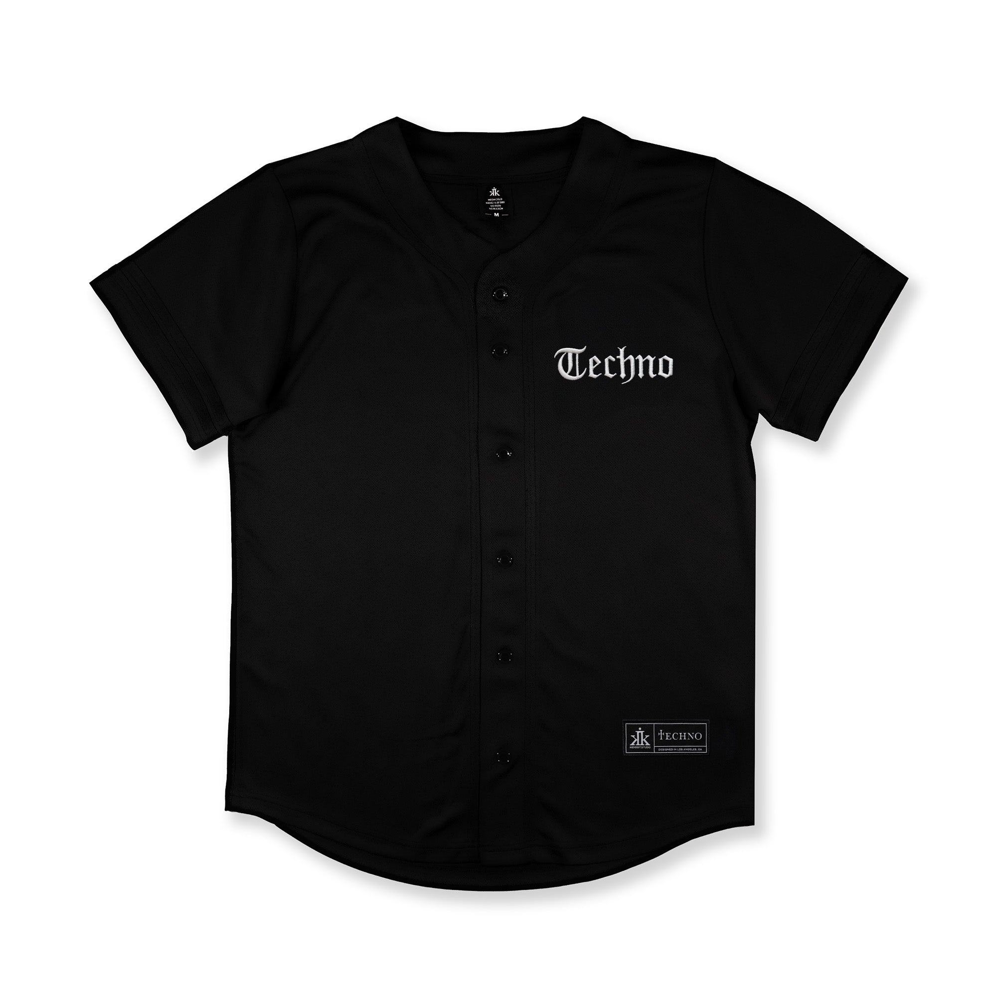 Techno Baseball Jersey / Black
