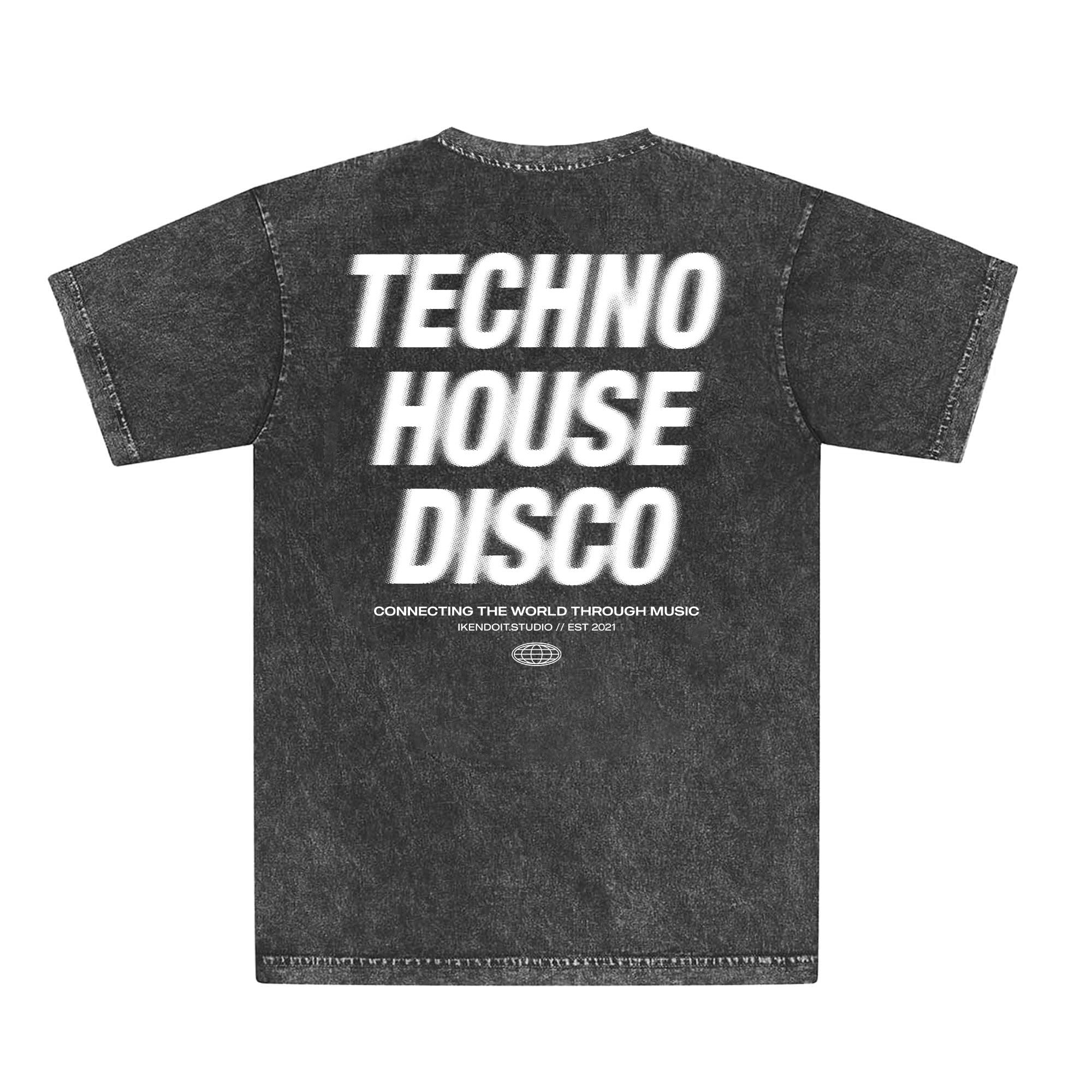 Techno x House x Disco Tee / Carbon Black