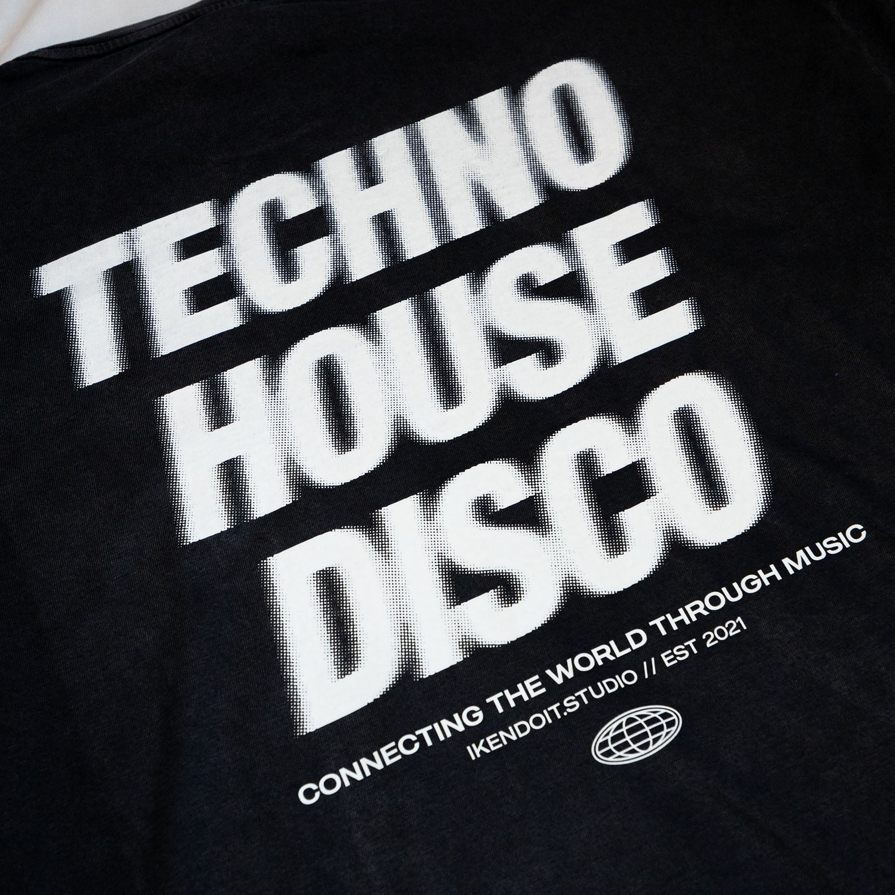 Techno x House x Disco Tee / Carbon Black