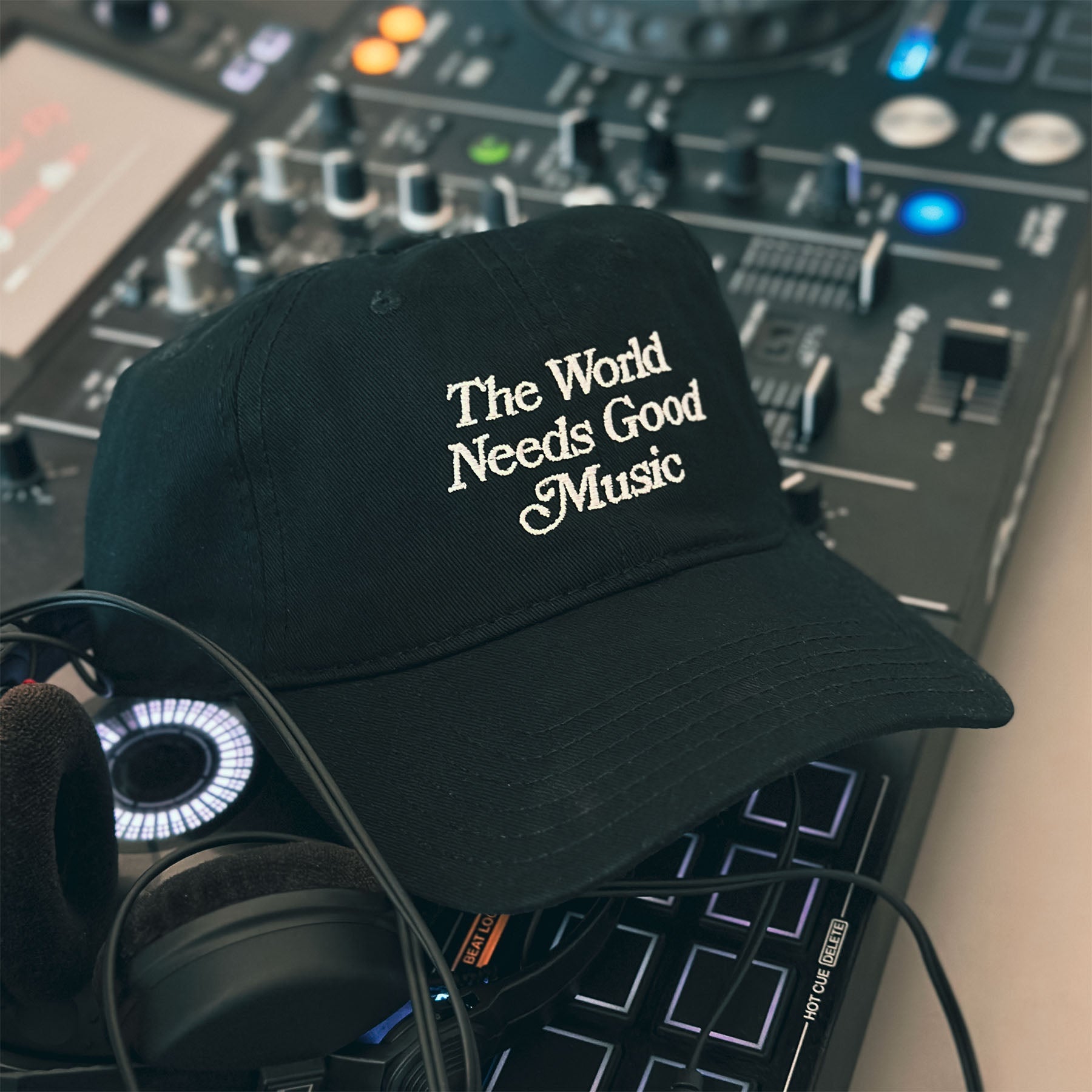 The World Needs Good Music Dad Hat / Black