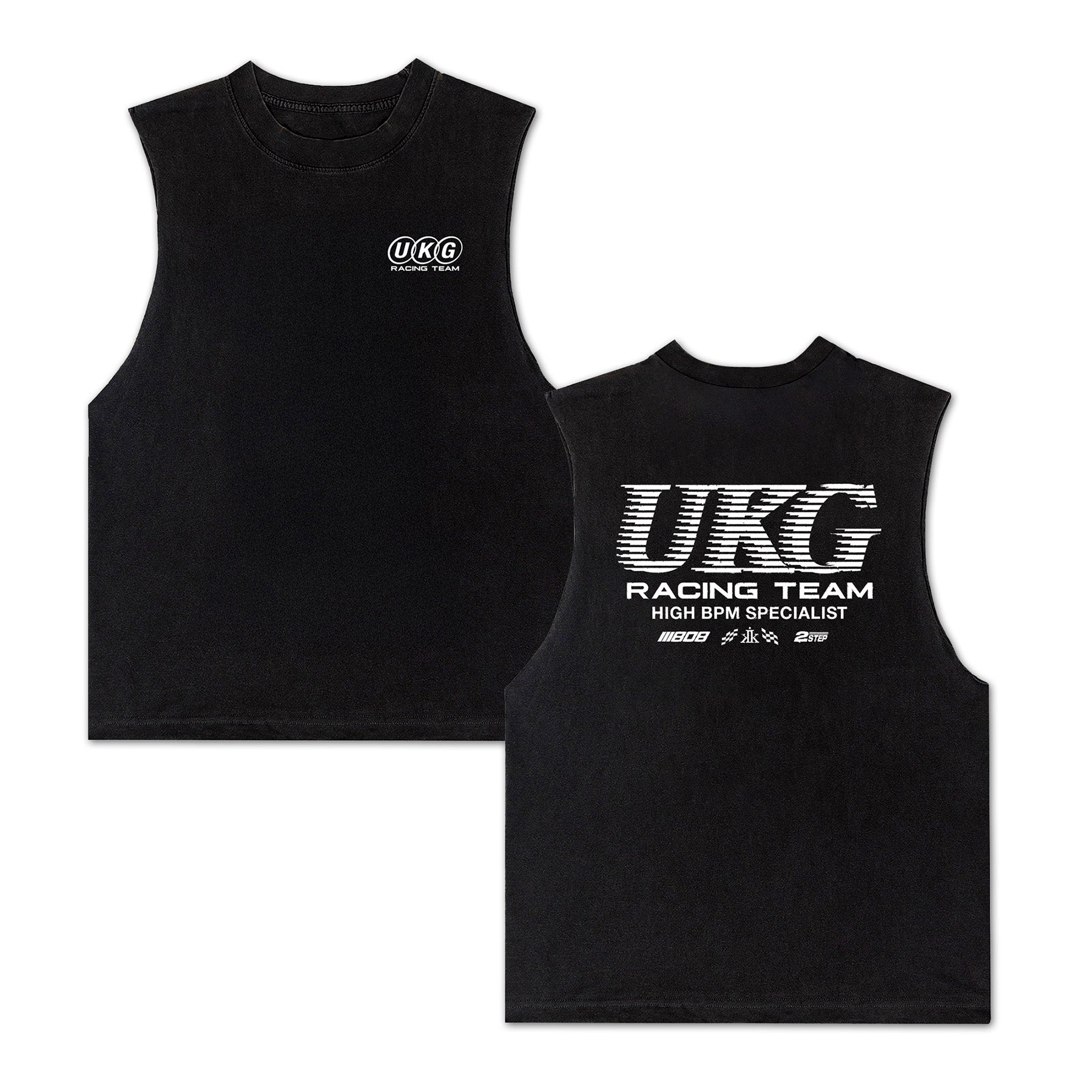 UKG Racing Sleeveless Tee / Black Edge