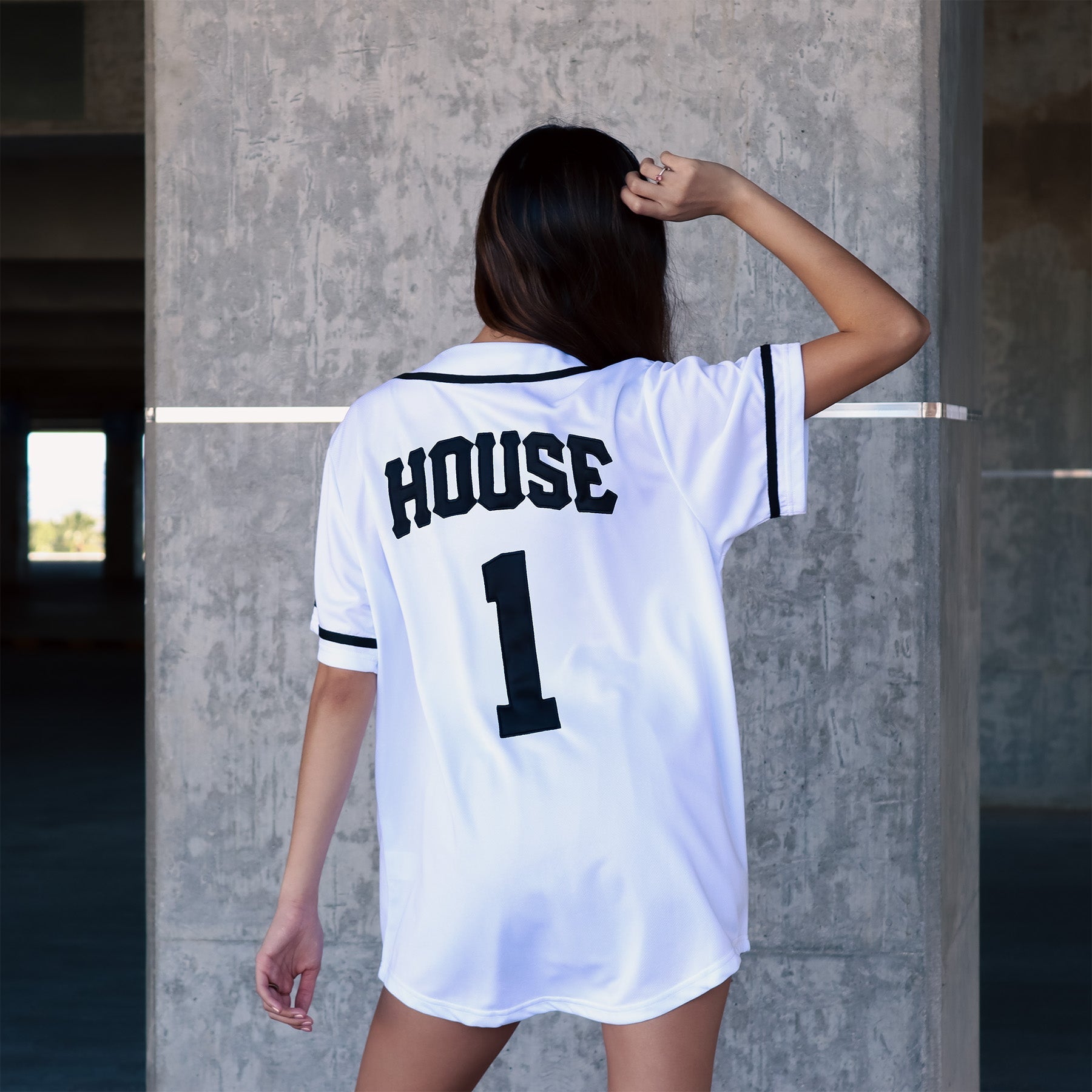 [House] Baseball Jersey / White
