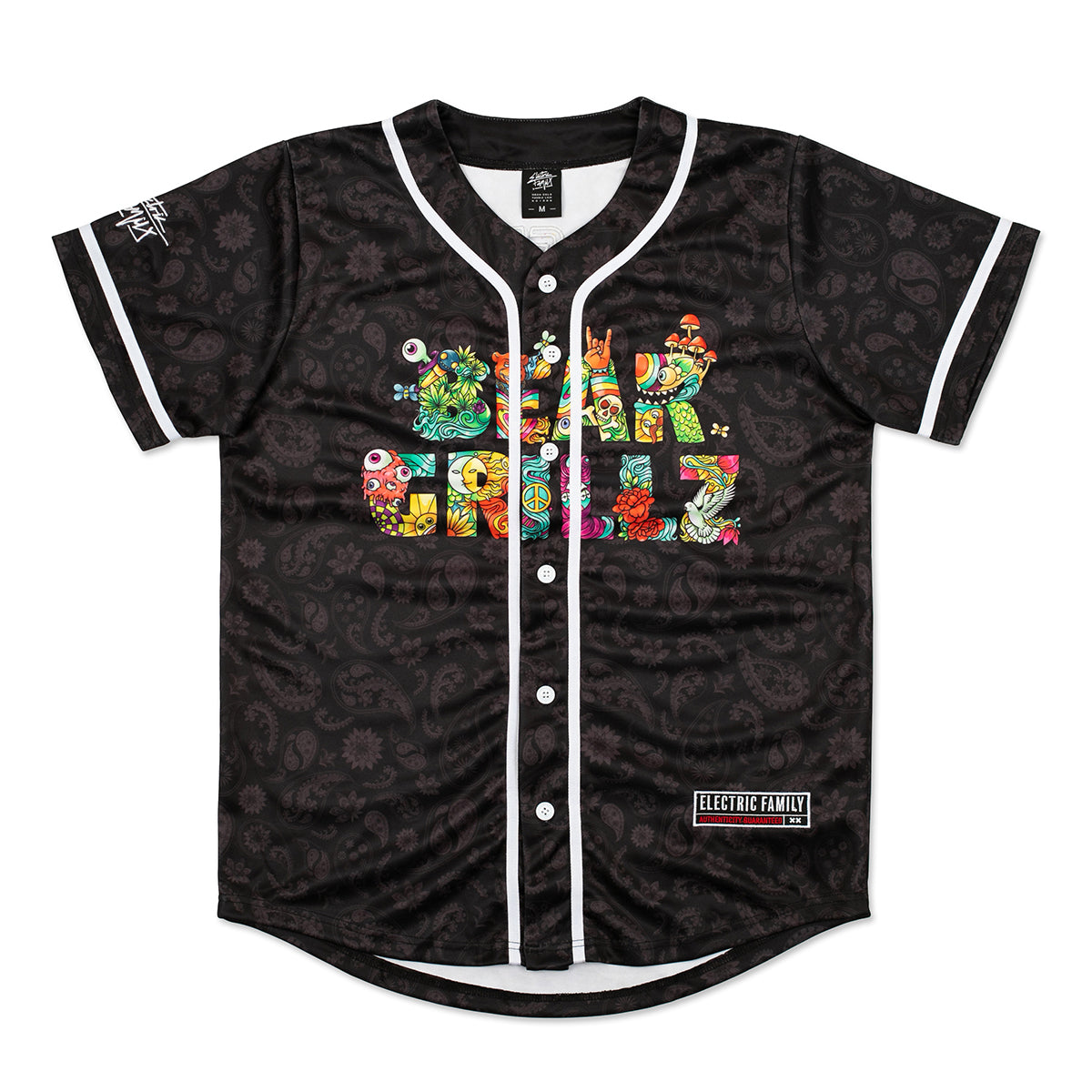 FRIDAY - snag the Electric Family x @monxxuk baseball jersey at 10am pst.  🔥 ​ ​#electricfamily #monxx #baseballjersey