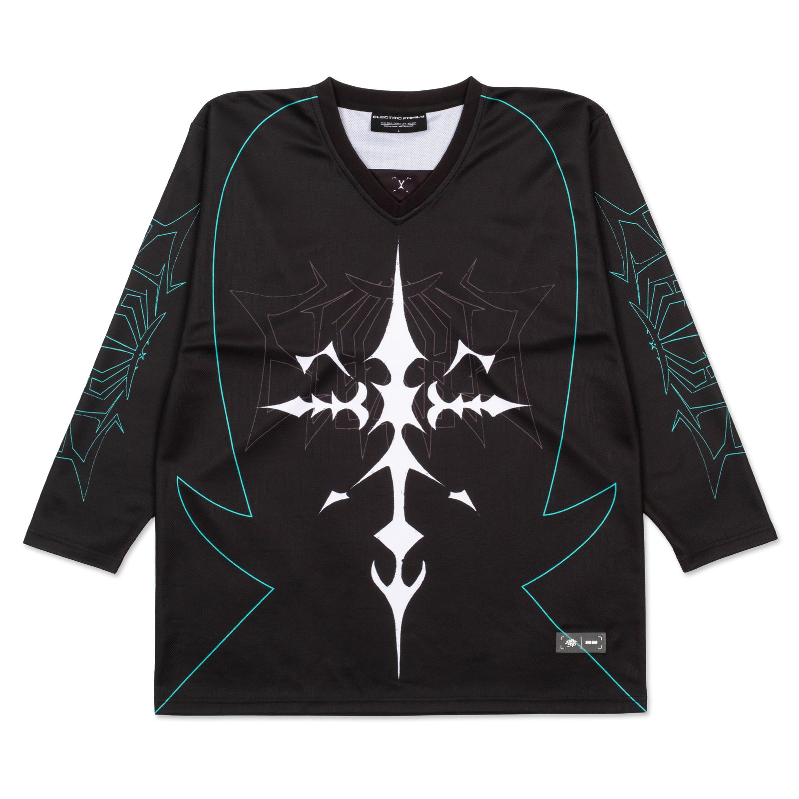 Long-Sleeve Logo Graphic Hockey Jersey T-Shirt