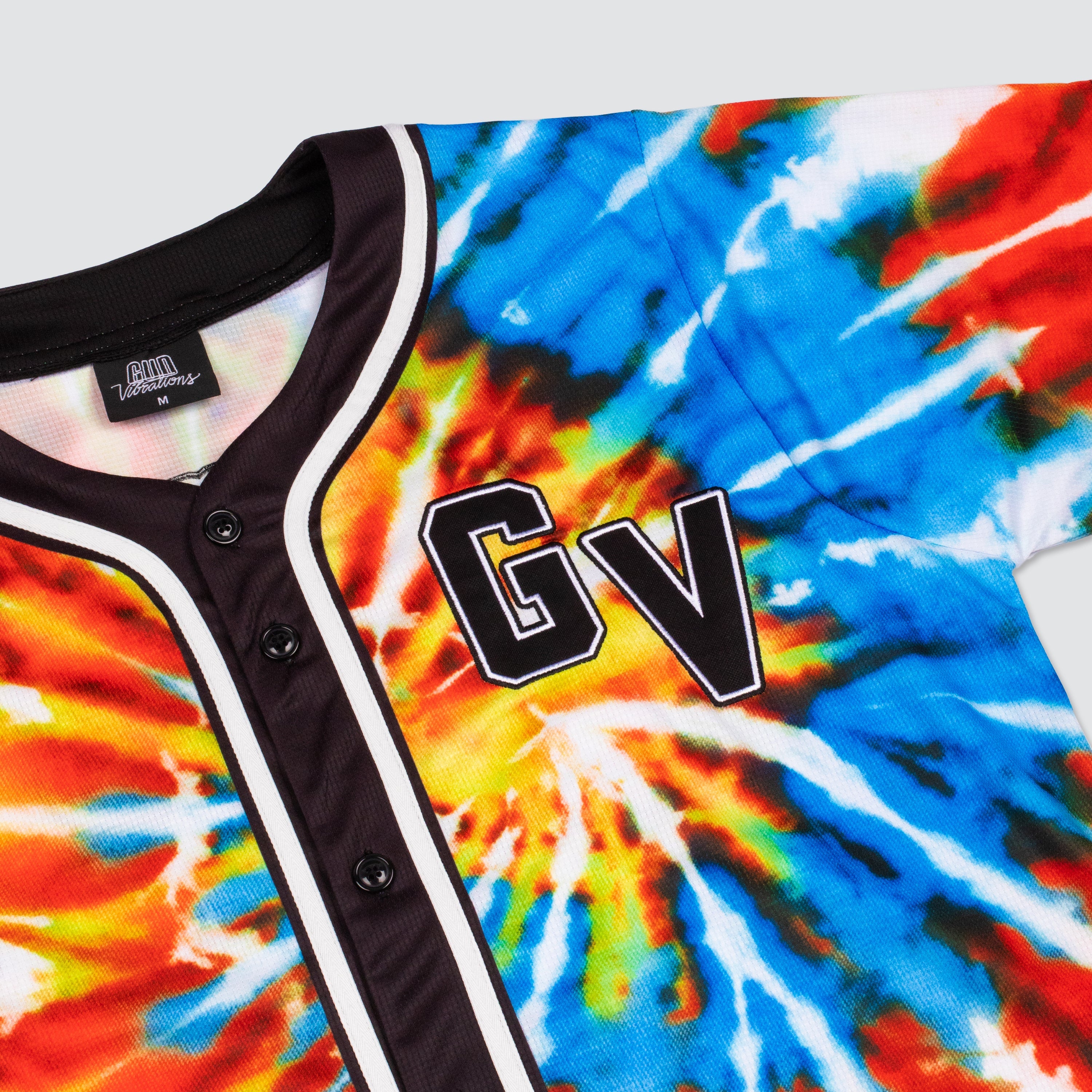 Gud Vibrations Tie-Dye Jersey - Baseball Jersey -  Slander-  Electric Family Official Artist Merchandise