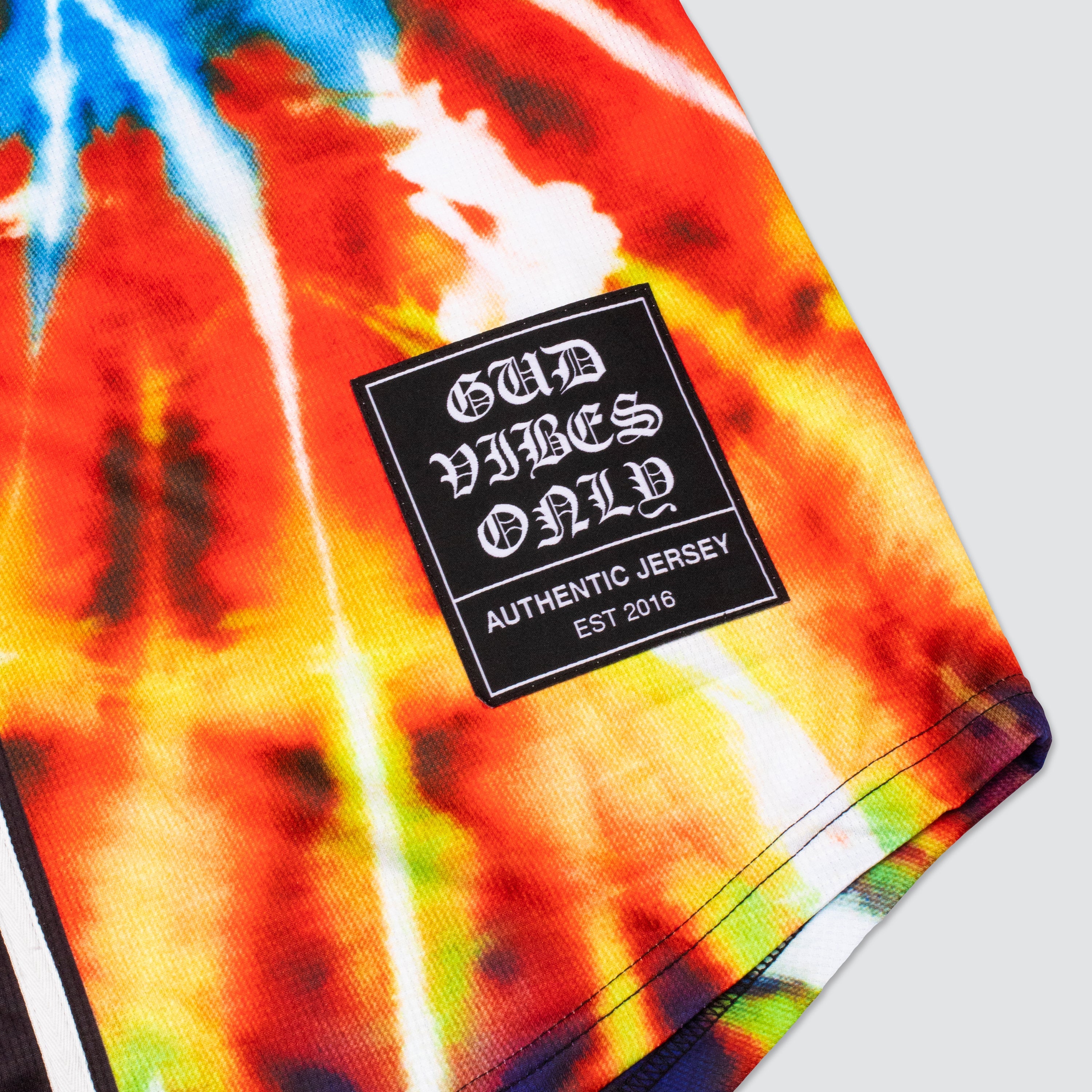 Gud Vibrations Tie-Dye Jersey - Baseball Jersey -  Slander-  Electric Family Official Artist Merchandise