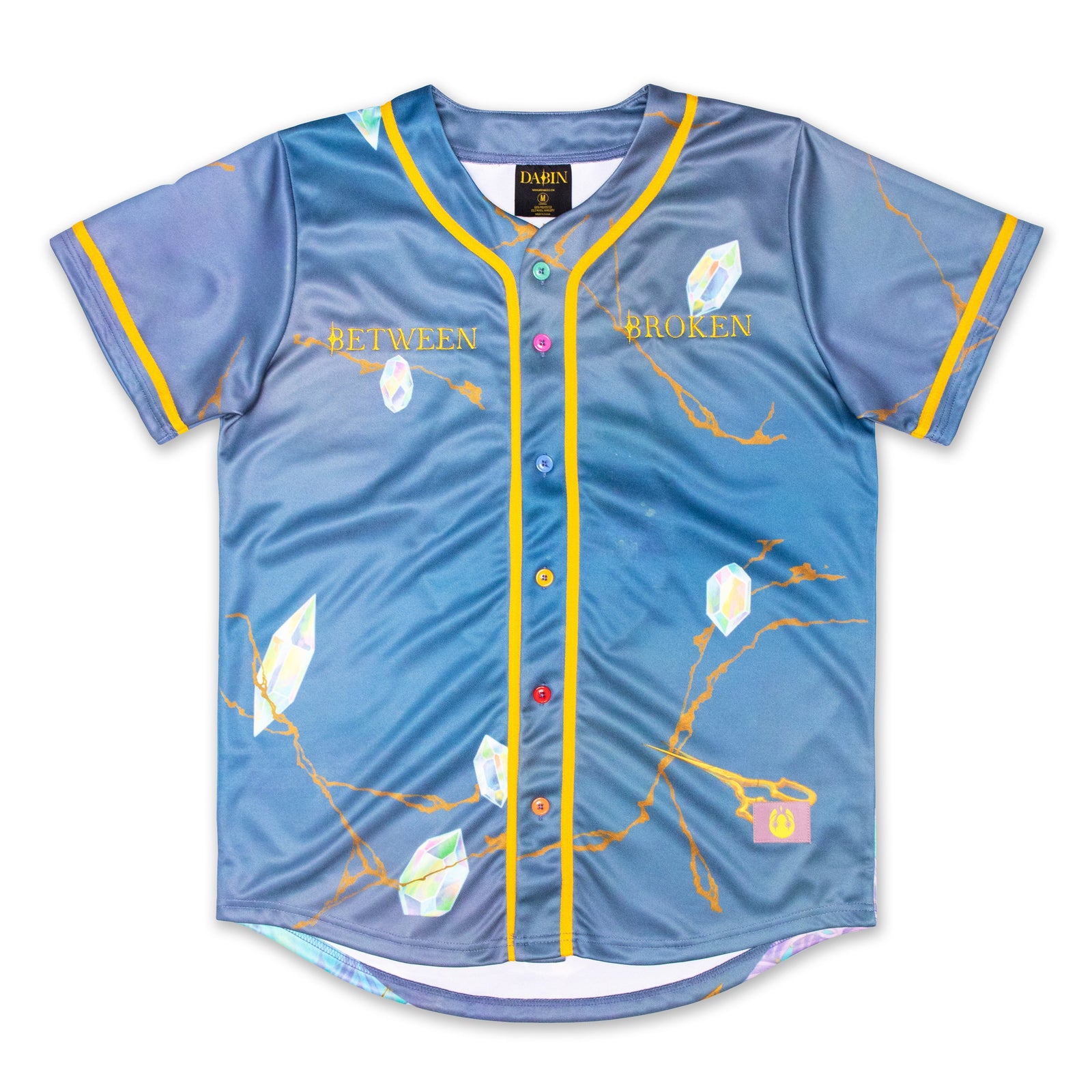 Dabin - Between Broken Glyph Mask Baseball Jersey