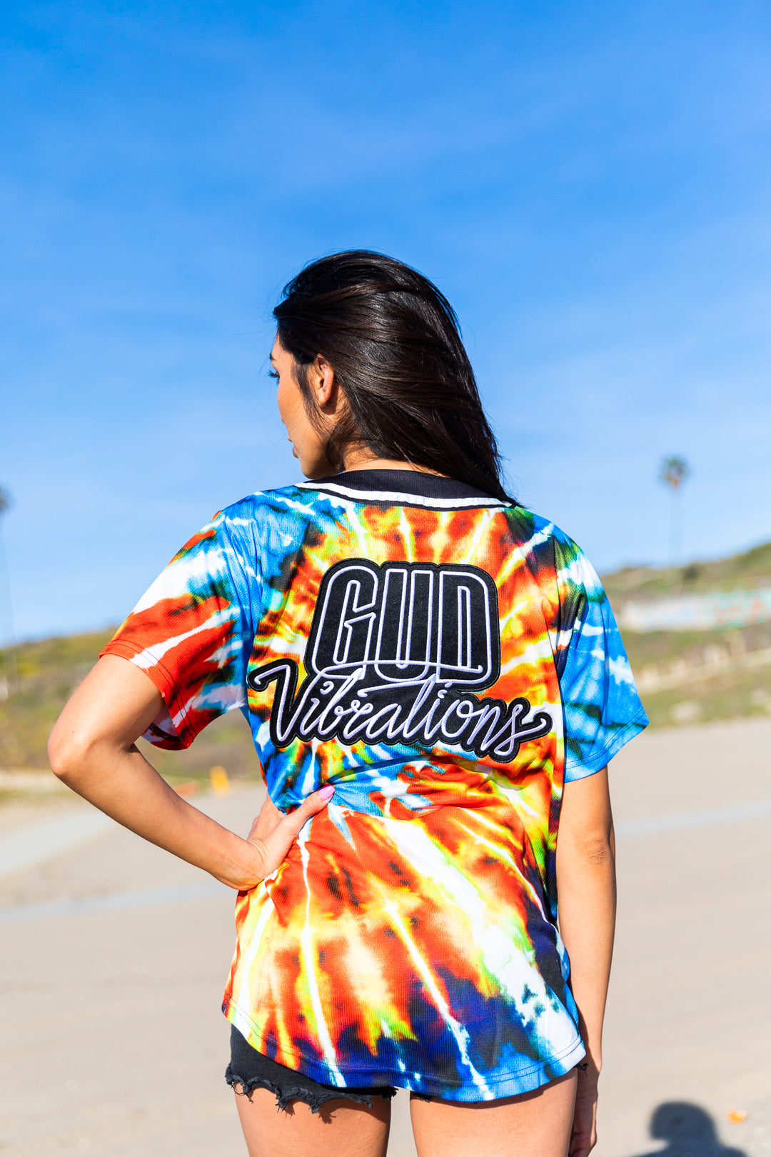 Gud Vibrations Tie-Dye Jersey - Baseball Jersey -  Slander-  Electric Family Official Artist Merchandise