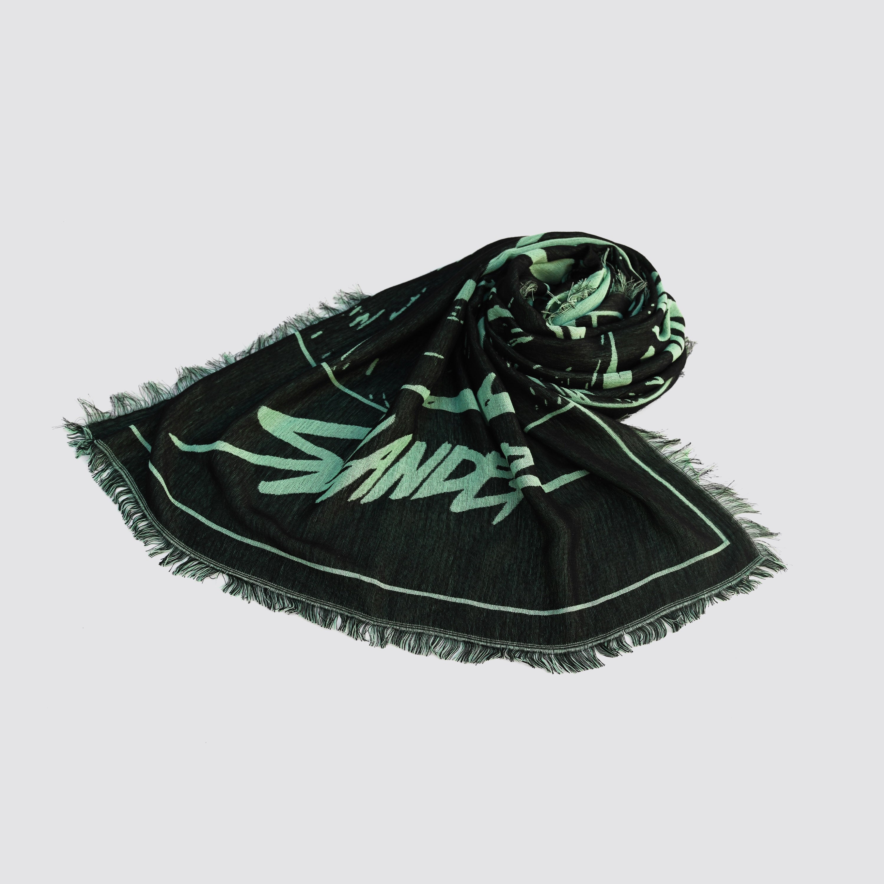 SLANDER PASHMINA - MINT/BLACK MARBLE