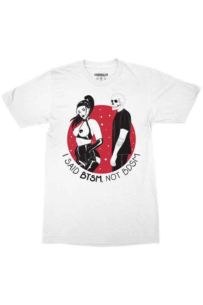 BTSM - Not B*SM White Tee - Standard Tee -  Black Tiger Sex Machine-  Electric Family Official Artist Merchandise